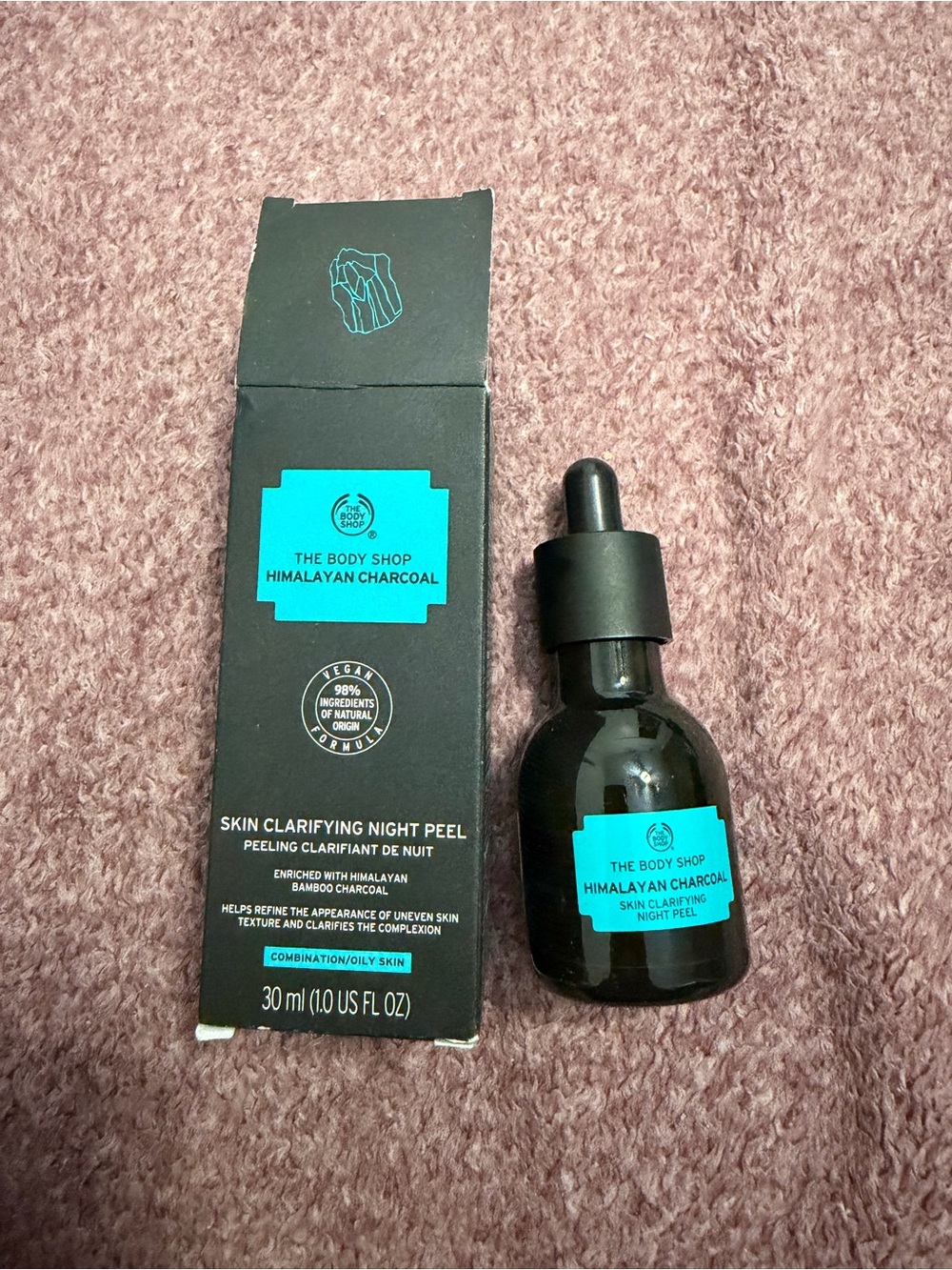 The Body Shop Himalayan Charcoal Skin Clarifying Night Peel - brand new